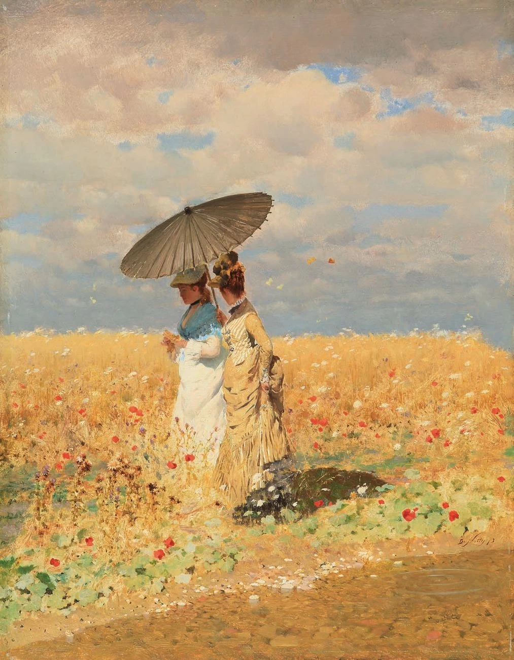 Giuseppe De Nittis - Nei campi di grano (1873)